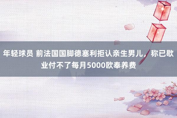 年轻球员 前法国国脚德塞利拒认亲生男儿，称已歇业付不了每月5000欧奉养费