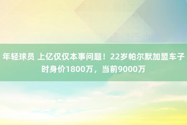 年轻球员 上亿仅仅本事问题！22岁帕尔默加盟车子时身价180