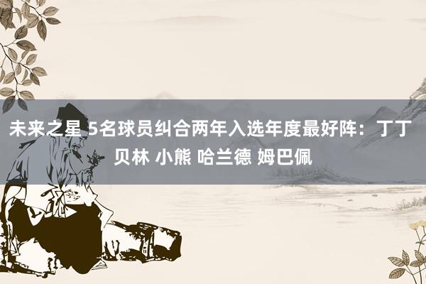 未来之星 5名球员纠合两年入选年度最好阵：丁丁 贝林 小熊 